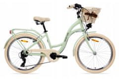 Goetze Mood dámské hliníkové jízdní kolo, kola 24”, výška do155cm, 6-rychlostní, mentolové