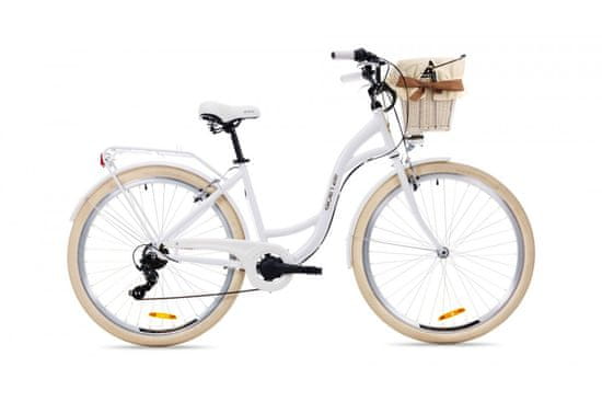 Goetze Mood dámské hliníkové jízdní kolo, kola 28”, výška od 165cm - 185cm, 6-rychlostní, bílá krémová