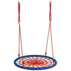 Závěsný houpací kruh 120 cm Modro-červený