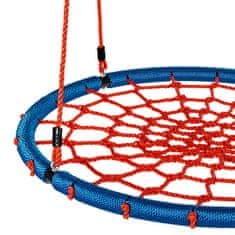 Závěsný houpací kruh 120 cm Modro-červený