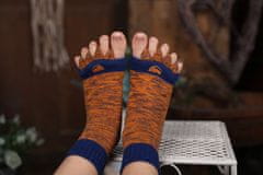 Zdravíčko Boskovice Adjustační ponožky Orange/blue Velikost: L (vel.43-46)