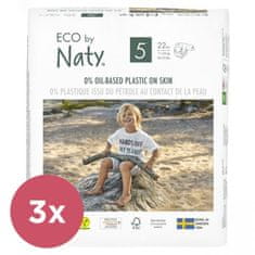 ECO by Naty 3x Pleny jednorázové 5 (11-25 kg) 22 ks