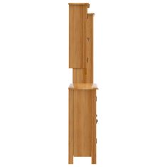 Vidaxl 4dílná koupelnová sestava masivní borové dřevo