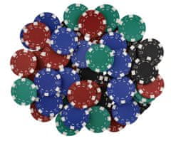Teddies Poker sada 100ks + karty + kostky v kufříku