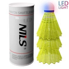 NILS Badmintonové míčky NBL6293 s LED 3 ks