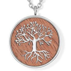 Slušivý ocelový náhrdelník Strom života 30439.W2.E.03