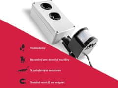 BRAVSON Vodotěsný ultrazvukový plašič na kuny, myši a potkany DRAGON ULTRASONIC E250