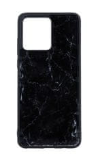 TopQ Kryt Marble Motorola Moto G54 5G pevný Smoky Black 121026