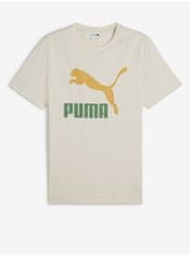 Puma Krémové pánské tričko Puma Classics Logo Tee XL