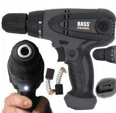 Bass Elektrická vrtačka / šroubovák 850W s LED osvětlením, BP-5256