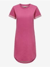 Jacqueline de Yong Růžové dámské mikinové šaty JDY Ivy S