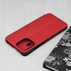 Techsuit Elegantní knižkové pouzdro View Case pro Xiaomi Redmi 12 4G/Redmi 12 5G - Červená KP30970