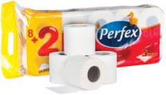 Perfex Toaletní papíry Perfex - třívrstvý / bílá / 120 útržků / 10 ks