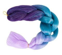 Soulima Syntetické copánky na vlasy ombre blue/fio W10342