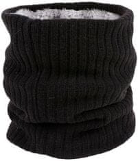 Camerazar Zimní hřejivá šála na krk, černá, 100% akrylové vlákno, univerzální velikost