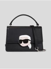 Karl Lagerfeld Černá dámská kožená kabelka KARL LAGERFELD Ikonik 2.0 Leather UNI