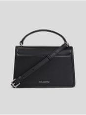 Karl Lagerfeld Černá dámská kožená kabelka KARL LAGERFELD Ikonik 2.0 Leather UNI