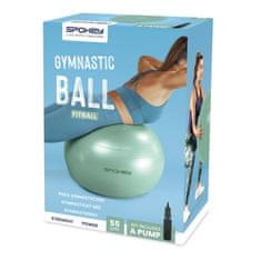Spokey FITBALL Gymnastický míč, 55 cm, zelený