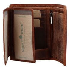 Green Wood Kožená pánská peněženka Luci, santal