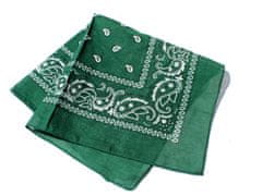 Motohadry.com Šátek Paisley bandana - 43625, tmavě zelená, 55x55 cm