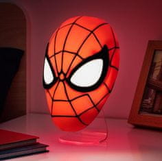CurePink Dekorativní lampa Marvel: Spidermanova maska (14 x 23 x 11 cm)