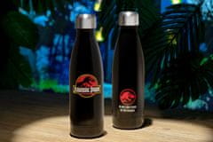CurePink Nerezová láhev na pití Jurassic Park|Jurský park: 85 milionů let v procesu (objem 500 ml)