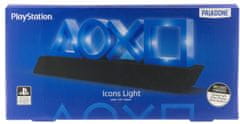 CurePink Dekorativní lampa Playstation PS5: Icons (30 x 11 x 7 cm) USB