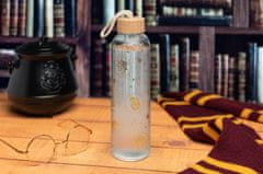 CurePink Skleněná láhev na pití Harry Potter: Astromická konstelace (objem 590 ml)