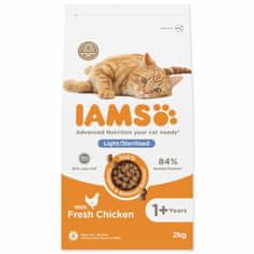 IAMS Krmivo Cat Adult/Senior Weight Control/Sterilized Chicken 2kg
