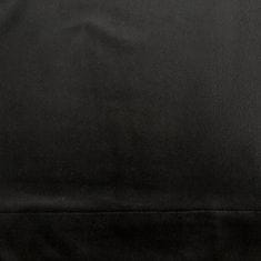Eurofirany Dekorativní ubrousek MELINDA 40x30 x4 v sametově černé barvě s ozdobným lemem