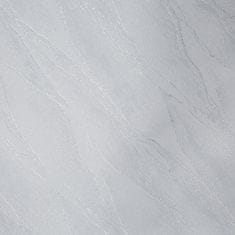 Eurofirany Eurofirany Dekorativní běhoun SUZANA 40x140 bílý stříbrný mramor