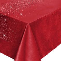 Inny Dekorativní běhoun SHINY 60x120 velur červený s krystaly
