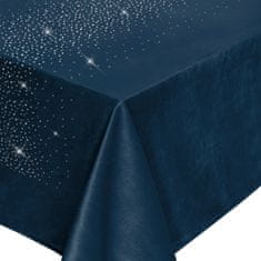 Inny Dekorativní běhoun SHINY 60x120 velur tmavě modrý s krystaly