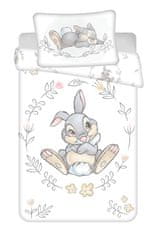 Jerry Fabrics  Povlečení do postýlky Dupík White baby 100x135, 40x60 cm