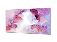 Glasdekor Ochranná deska abstraktní malované pozadí - Lepení na zeď: S lepením na zeď