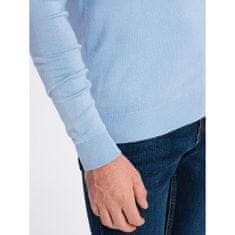 OMBRE Elegantní pánský svetr s výstřihem do V V10 OM-SWBS-0107 světle modrý MDN124132 M