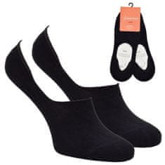 Zdravé Ponožky unisex neviditelné bavlněné ponožky se silikonem 9800122 2-pack, černá, 35-38