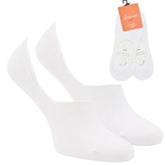 Zdravé Ponožky unisex neviditelné bavlněné ponožky se silikonem 9800122 2-pack, bílá, 35-38
