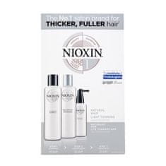 Nioxin System 1 Trial Kit sada pro chemicky ošetřené vlasy 150 ml + 150 ml + 50 ml