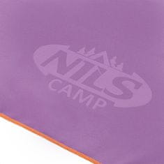 NILS Ručník z mikrovlákna Camp NCR12 fialová/červená
