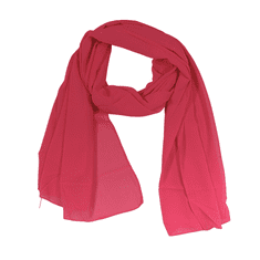 ewena Hedvábný šátek 180 x 70 cm barva růžová