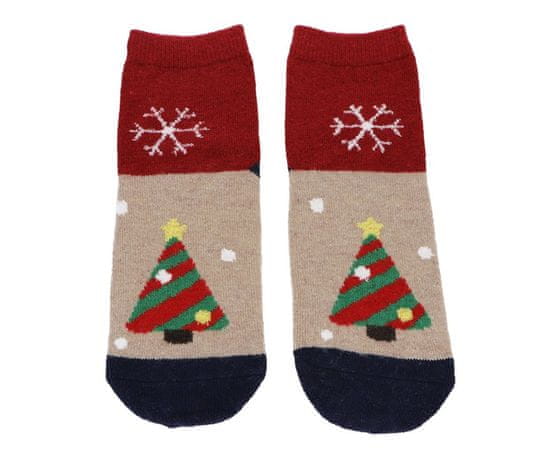 Pesail Veselé vánoční kotníkove ponožky 35-38