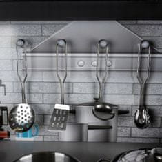 kuchyňka XL dřevěná bílo-černá 80x81x24cm