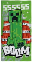 CurePink Ručník - osuška Minecraft: TNT Boom (70 x 140 cm)