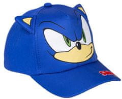 CurePink Dětská kšiltovka Sonic The Hedgehog|Ježek Sonic: Ježek s ušima (obvod 53 cm)