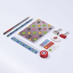 CurePink Set školních potřeb Marvel: Avengers (22 x 14 cm)