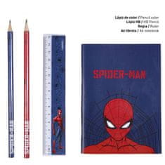 CurePink Set školních potřeb Marvel: Spiderman (22 x 14 cm)