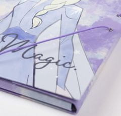 CurePink A4 složka na sešity Frozen|Ledové království: Be Magic (24 x 34 x 4 cm)