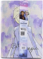 CurePink A4 složka na sešity Frozen|Ledové království: Be Magic (24 x 34 x 4 cm)