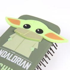 CurePink Kartáč - hřeben na vlasy Star Wars|Hvězdné války: The Mandalorian (22 x 17 x 4 cm) plast